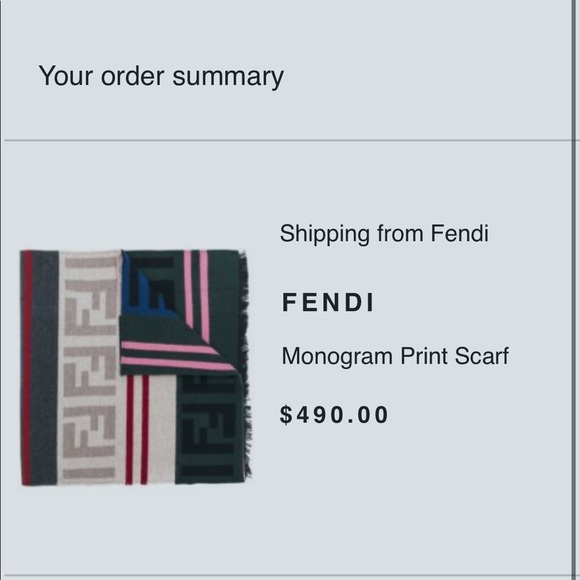AUTHENTIC Fendi Multicolor Scarf - Picture 3 of 6